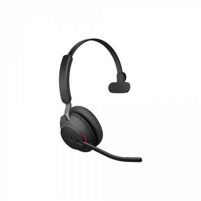 Casca cu microfon Jabra Evolve2 65, Link380a MS Mono Stand, Bluetooth, Black