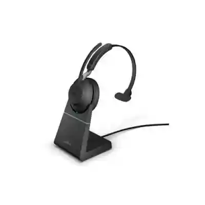 Casca cu microfon Jabra Evolve2 65, Link380a UC Mono Stand, Bluetooth, Black