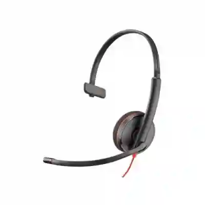 Casca cu microfon Poly Blackwire C3210, USB-C, Black