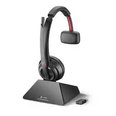 Casca Poly SAVI 8210 UC S8210 C, USB-A, Black