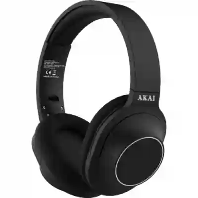 Casti cu microfon Akai BTH-P23, Bluetooth, Black