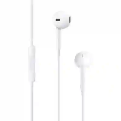 Casti cu microfon Apple EarPods, 3.5mm jack, White