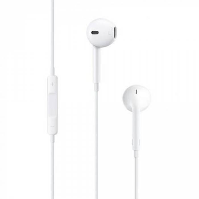 Casti cu microfon Apple EarPods, 3.5mm jack, White