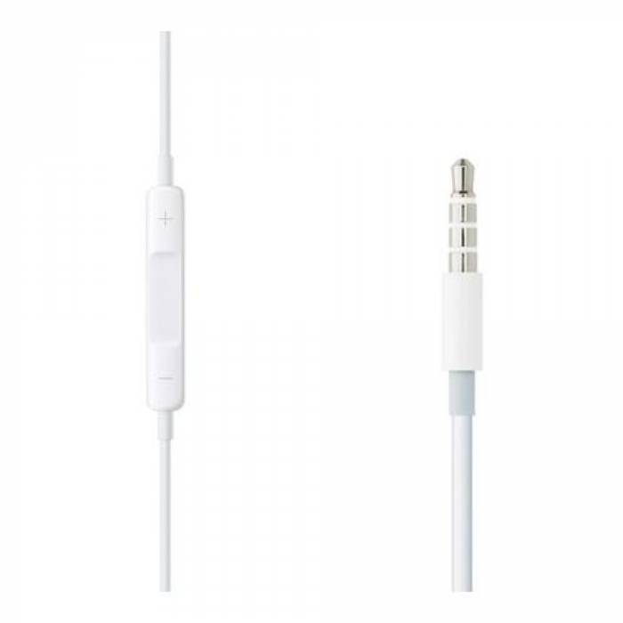 Casti cu microfon Apple EarPods, 3.5mm jack, White