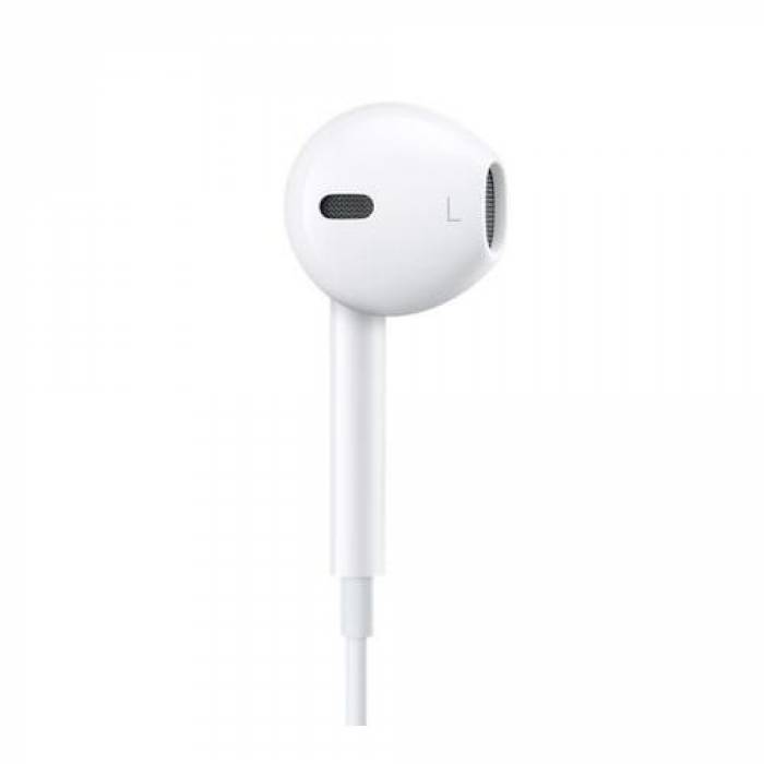 Casti cu microfon Apple EarPods, 3.5mm jack, White