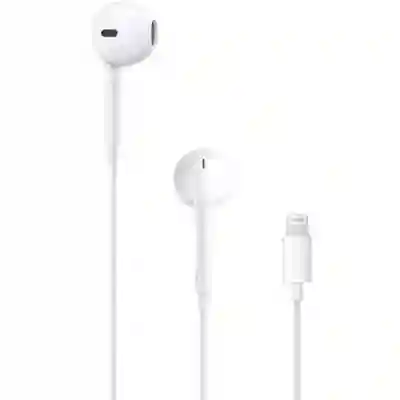 Casti cu microfon Apple EarPods MMTN2ZM/A, Lightning, White