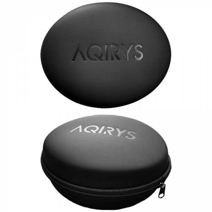 Casti cu microfon AQIRYS Lyra, USB Wireless/Bluetooth/3.5mm jack, Black