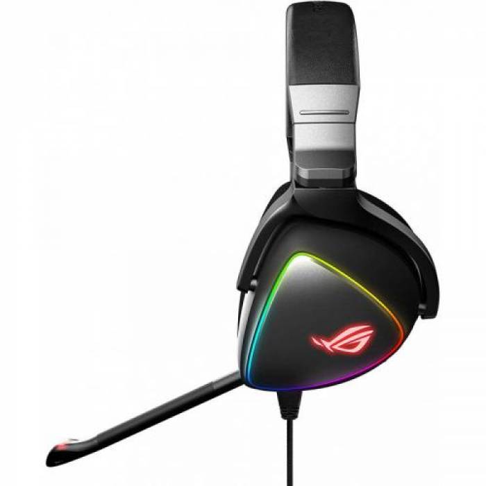 Casti cu microfon ASUS ROG Delta RGB, USB-A/USB-C, Black