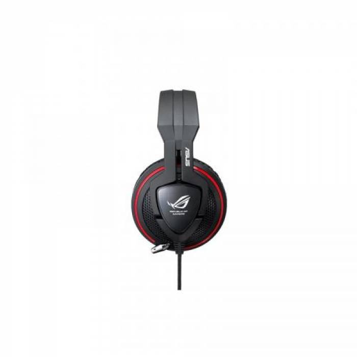 Casti cu microfon ASUS ROG Orion for console, USB-A/3.5mm jack, Black-Red