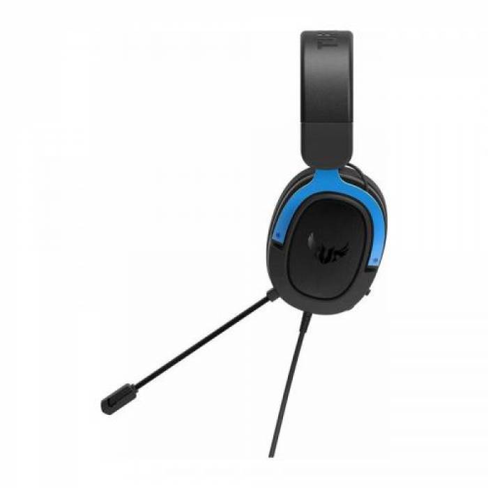 Casti cu microfon ASUS TUF Gaming H3, 3.5mm jack, Black-Blue