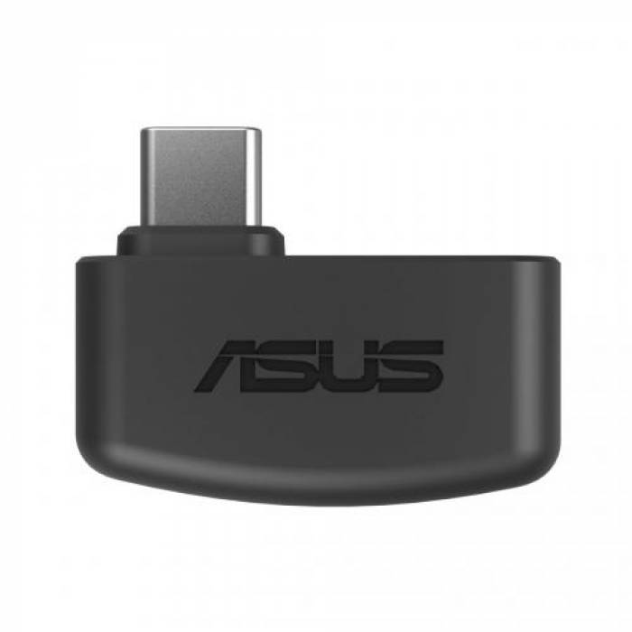 Casti cu microfon ASUS TUF Gaming H3, USB Wireless, Black-Grey