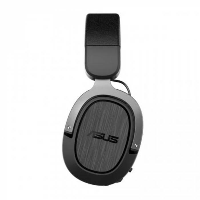 Casti cu microfon ASUS TUF Gaming H3, USB Wireless, Black-Grey