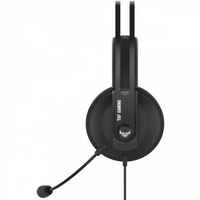 Casti cu microfon ASUS TUF Gaming H7, USB-A/3.5mm jack, Black-Grey