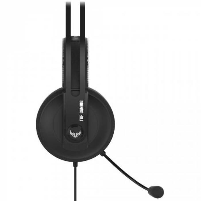 Casti cu microfon ASUS TUF Gaming H7, USB-A/3.5mm jack, Black-Grey