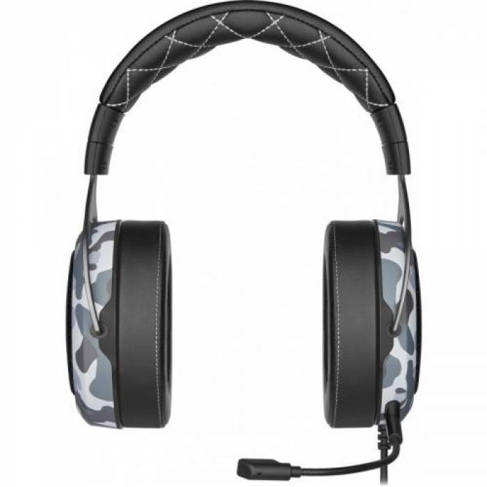 Casti cu microfon Corsair HS60 Haptic, USB-A, Camo