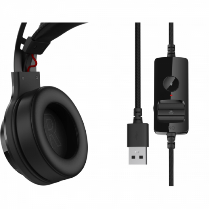 Casti cu microfon Edifier G4 TE, USB-A, Black