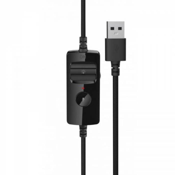 Casti cu microfon Edifier G4 TE, USB-A, Black