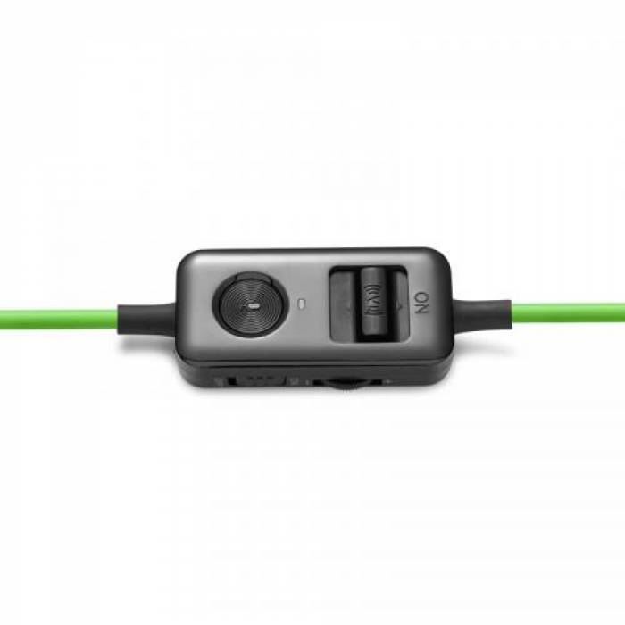 Casti cu microfon Edifier V4, 3.5mm jack, Black-Green