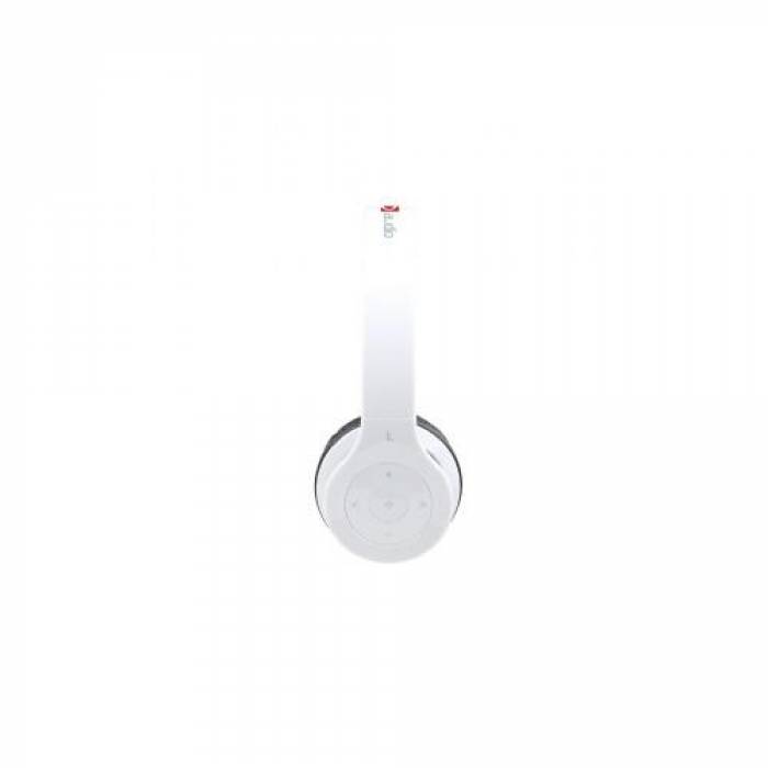 Casti cu microfon Gembird BHP-BER-W, Bluetooth, White