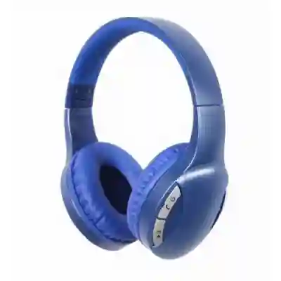 Casti cu microfon Gembird BTHS-01-B, Bluetooth/3.5 mm jack, Blue