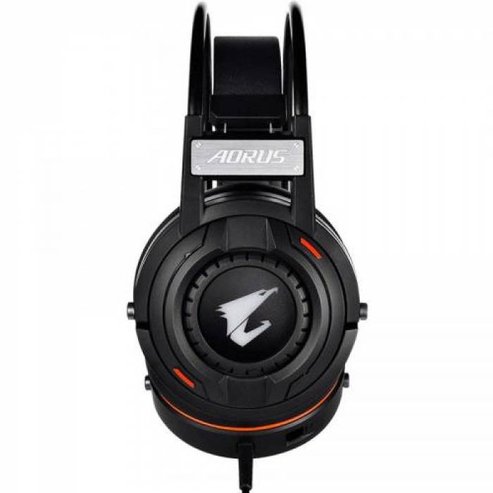 Casti cu microfon Gigabyte AORUS H5, USB-A/3.5mm jack, Black