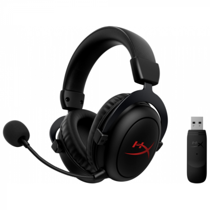 Casti cu microfon HP HyperX Cloud Core, USB Wireless, Black