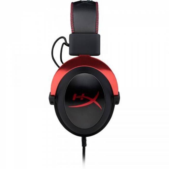 Casti cu microfon HP HyperX Cloud II, 3.5mm jack/USB-A, Black-Red