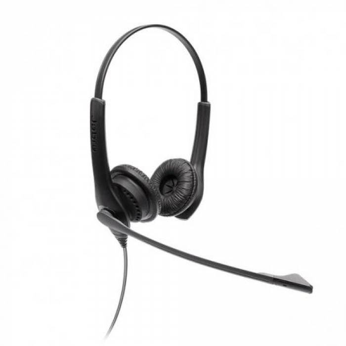 Casti cu microfon Jabra BIZ 1100 EDU DUO, 3.5mm jack, Black