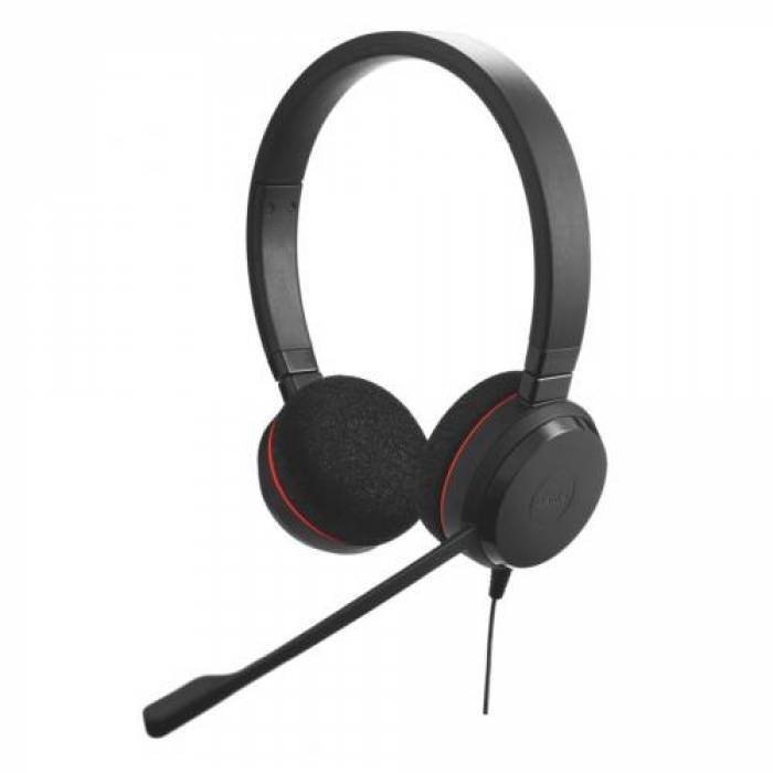 Casti cu microfon Jabra Evolve 20SE UC Stereo, USB-A/3.5mm jack, Black