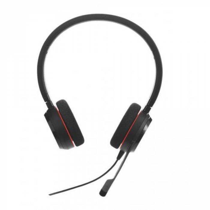 Casti cu microfon Jabra Evolve 20SE UC Stereo, USB-A/3.5mm jack, Black