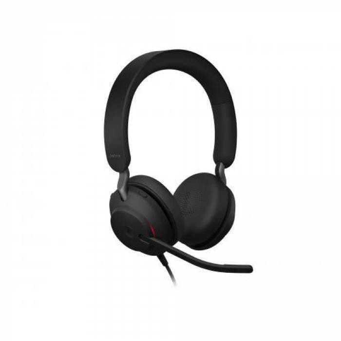 Casti cu microfon Jabra Evolve2 40, USB-A, Black