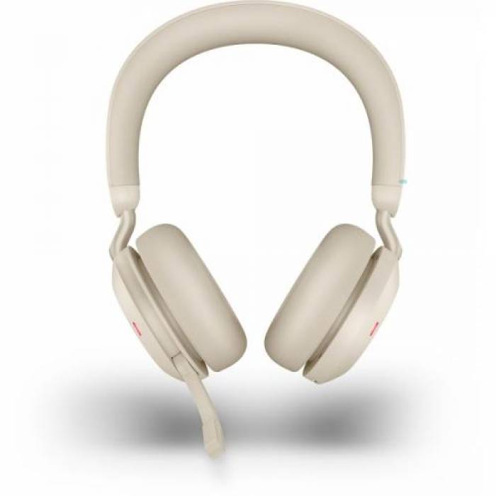 Casti cu microfon Jabra Evolve2 75 UC, Bluetooth, Beige