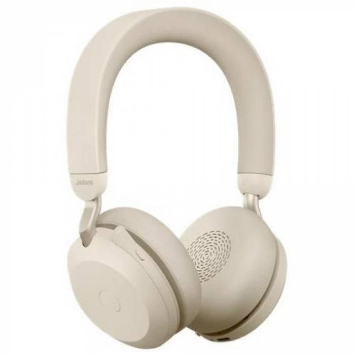 Casti cu microfon Jabra Evolve2 75 UC, Bluetooth, Beige