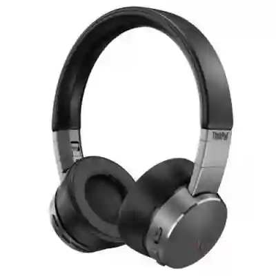 Casti cu microfon Lenovo ThinkPad X1 Active Noise Cancellation, Bluetooth, Black-Iron Grey