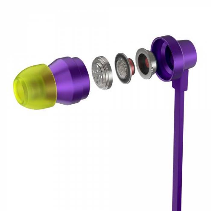 Casti cu microfon Logitech G333, 3.5mm jack/USB-C, Purple