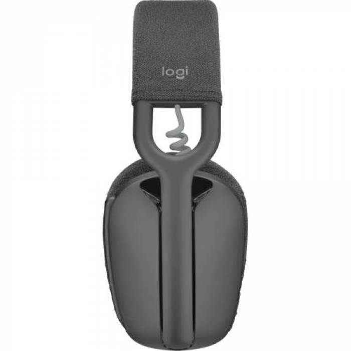 Casti cu microfon Logitech Zone Vibe 100, Bluetooth, Graphite