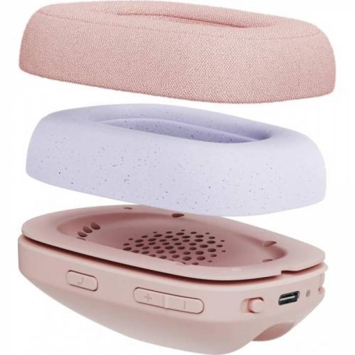 Casti cu microfon Logitech Zone Vibe 100, Bluetooth, Rose