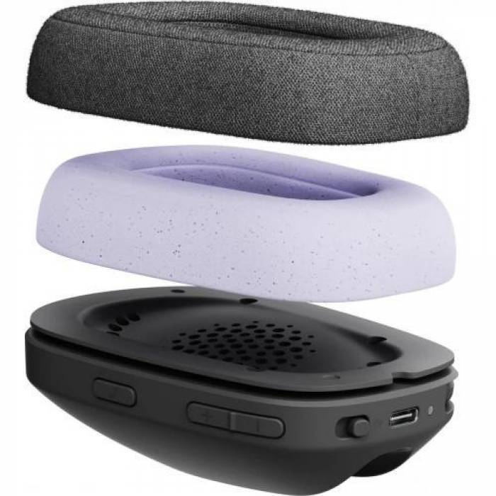 Casti cu microfon Logitech Zone Vibe, Bluetooth, Graphite