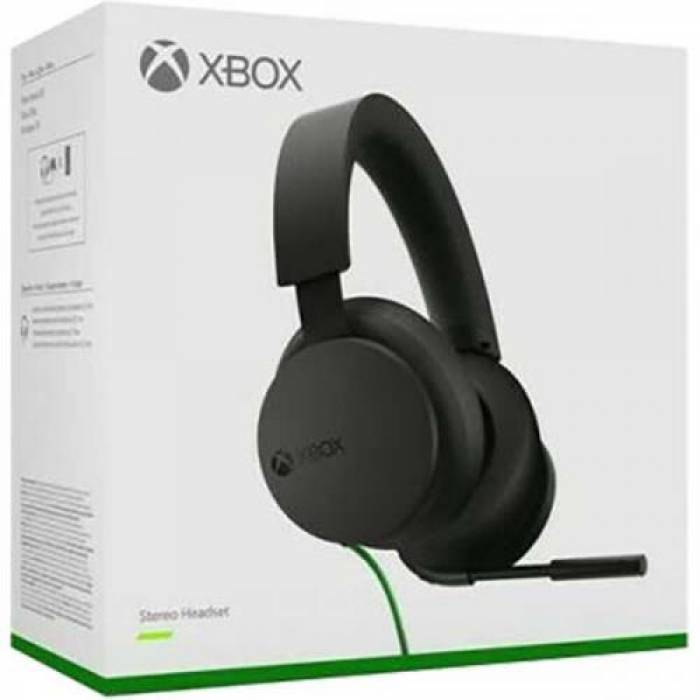 Casti cu microfon Microsoft Xbox Stereo, 3.5mm jack, Black