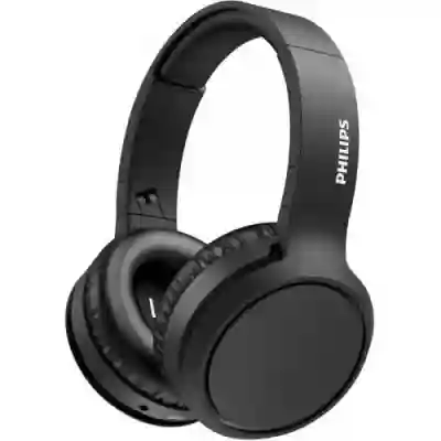 Casti cu microfon Philips TAH5205WT, Bluetooth, Black