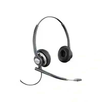 Casti cu microfon Poly Plantronics Encore Pro HW720, QD, Dark Grey