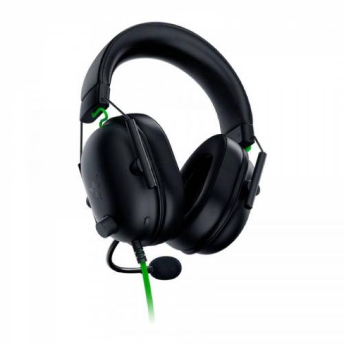 Casti cu microfon Razer Blackshark V2 X, Black-Green