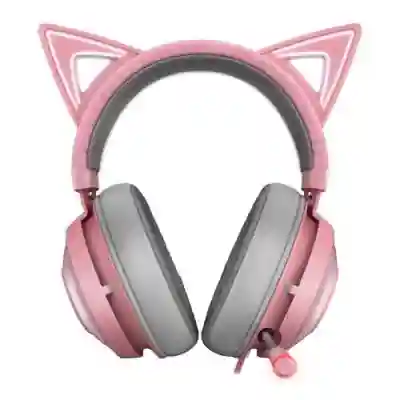 Casti cu microfon Razer Kraken Kitty, USB, Pink