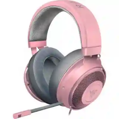 Casti cu microfon Razer Kraken Quartz Edition, Quartz Pink
