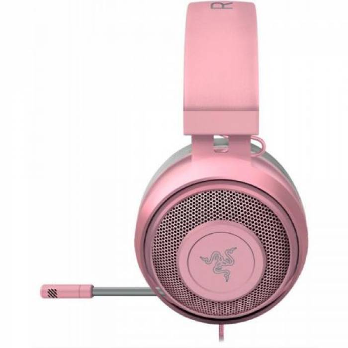 Casti cu microfon Razer Kraken Quartz Edition, Quartz Pink