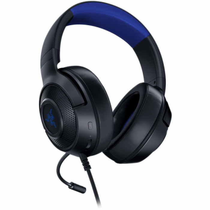 Casti cu microfon Razer Kraken X, Black-Blue