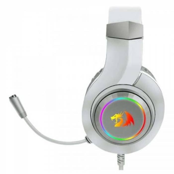 Casti cu microfon Redragon Hylas, 3.5mm Jack, White