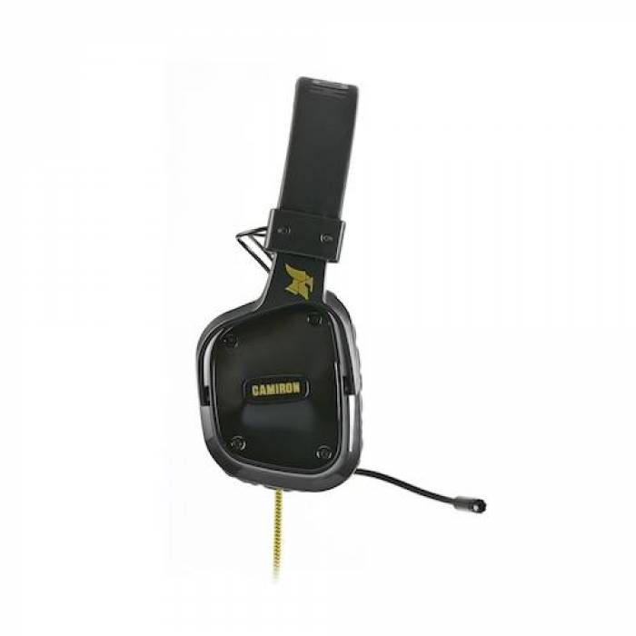 Casti cu microfon Serioux Camiron, Black-Yellow