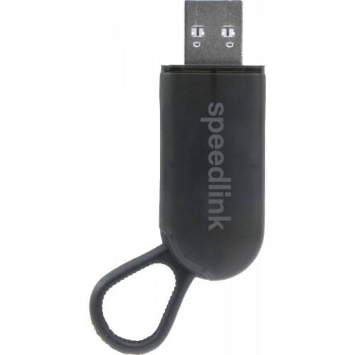 Casti cu microfon Speedlink MANDAS LED, USB Wireless/3.5 mm jack, Black