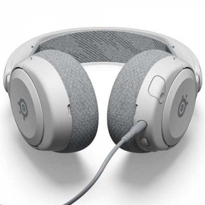 Casti cu microfon SteelSeries Arctis Nova 1, 3.5mm jack, White